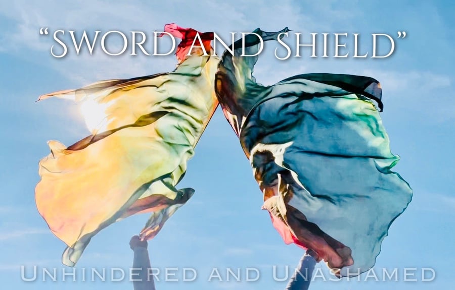 Image of "Sword and Shield" Worship Flags