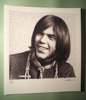 Image of NEIL YOUNG blotter print