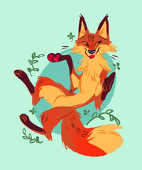 Sneaky Fox Sticker