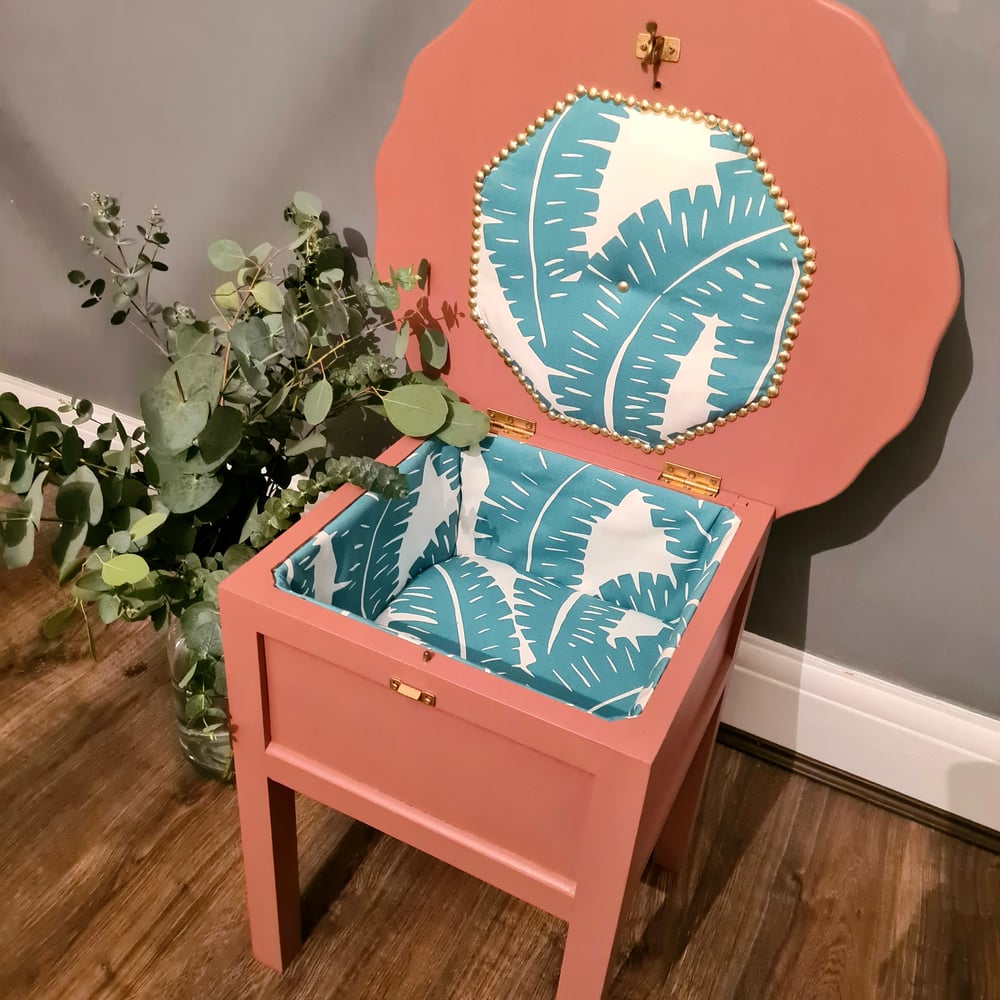 Image of Hand Painted Morco Sewing Table
