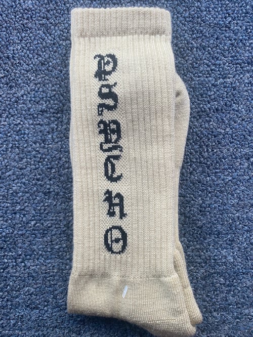 Image of TFG Tan/Black Psycho Socks