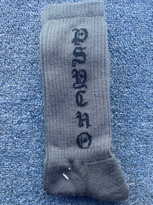 Image of TFG Gray/Black Psycho Socks