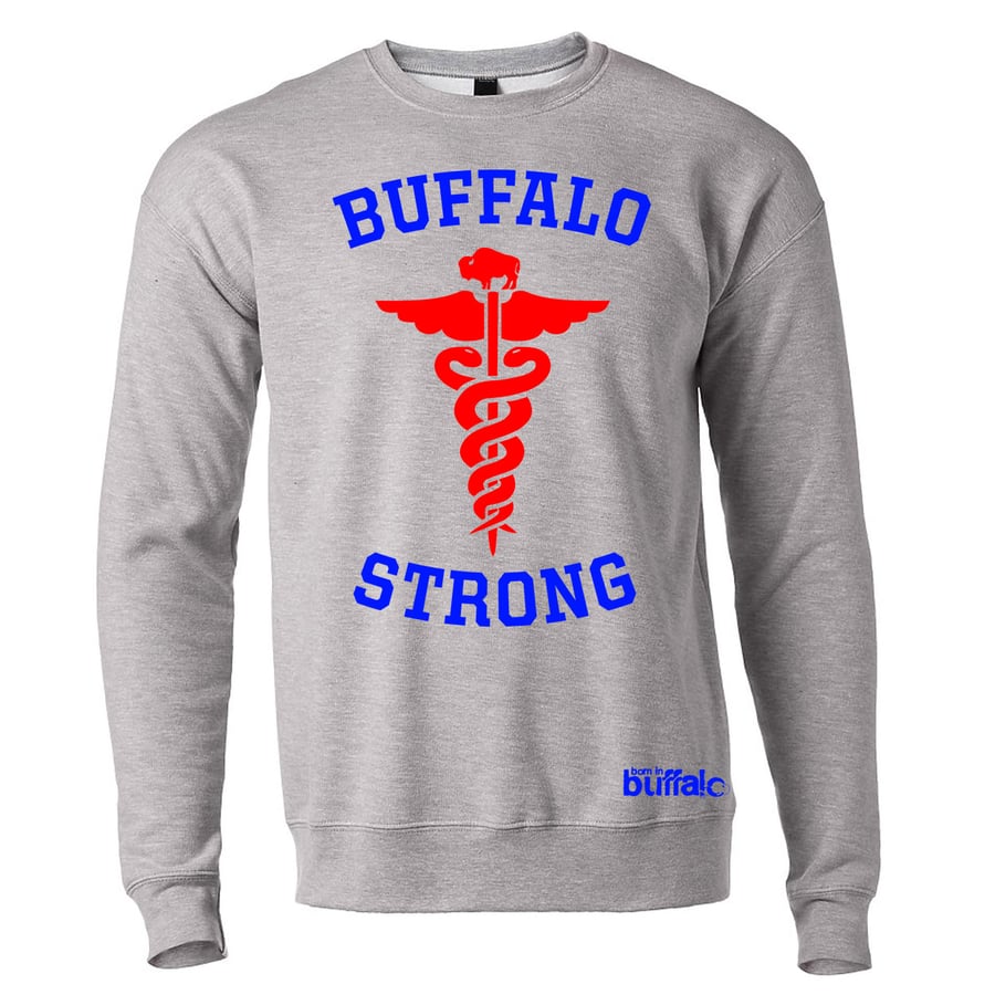 Image of Buffalo Strong CREWNECK Hoodie