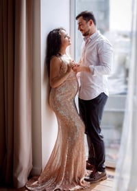 Image 5 of Paris sequin gown (choice of colors)