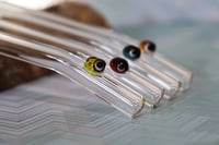 Image 3 of Ladybug Glass Drinking Straws