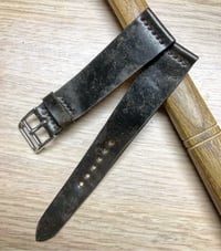 Image 2 of Unlined Antiqued Shell Cordovan watch strap - Dark Cognac unlined