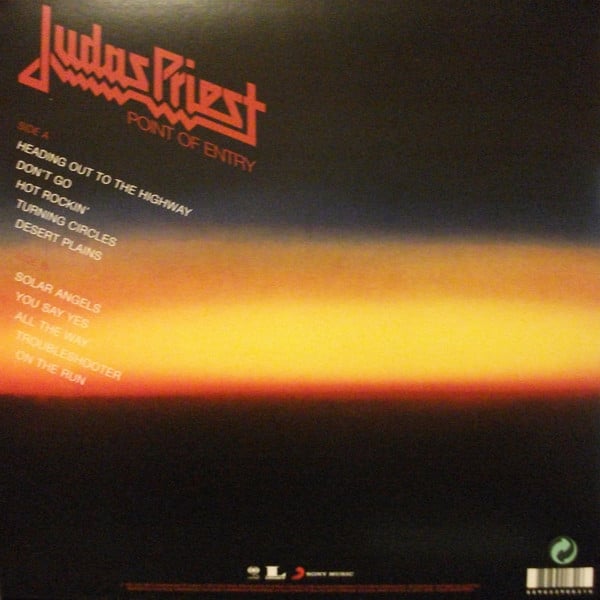 JUDAS PRIEST - "Point Of Entry" LP - 180g