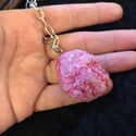 Pink Druzy Pendant