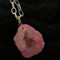 Pink Druzy Pendant