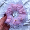 Candy floss double scrunchie 