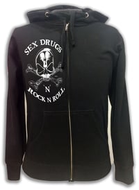 Image 2 of Marc Vachon custom SDR&R Black Black Zip Hoodie