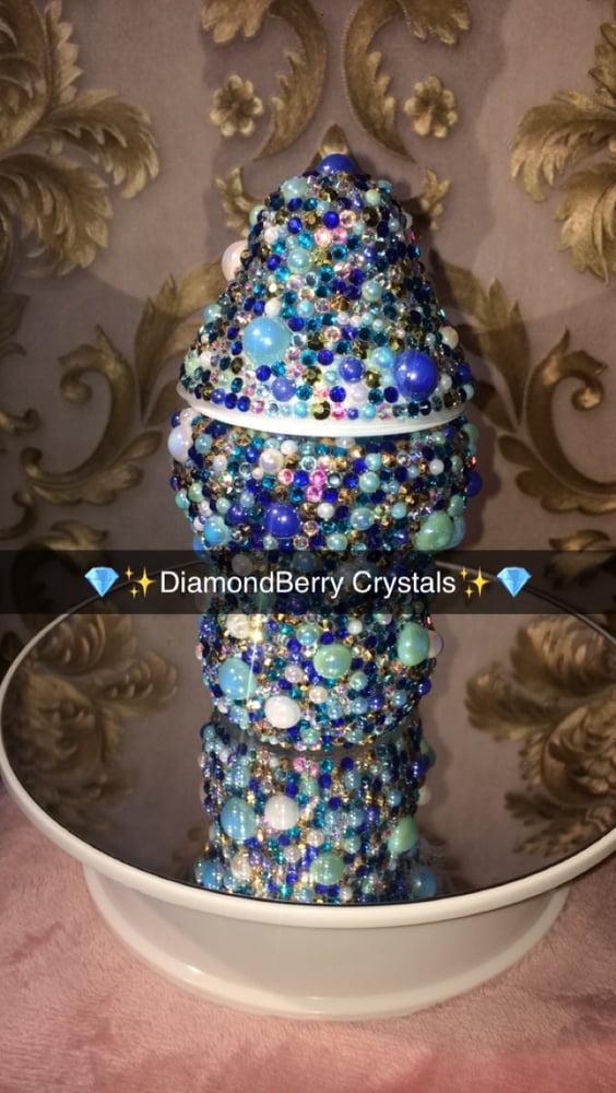 Image of Fully Bling bottle with pearls & Crystals 