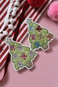 Image 1 of Bow Christmas tree decoration