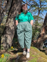 Image 1 of Green Stripe Pants