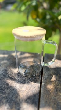 Image 1 of 17oz Clear Sublimation Glass Mug