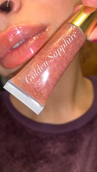 Image 4 of  Golden Sapphire & Pink Rosè Lip Gloss✨