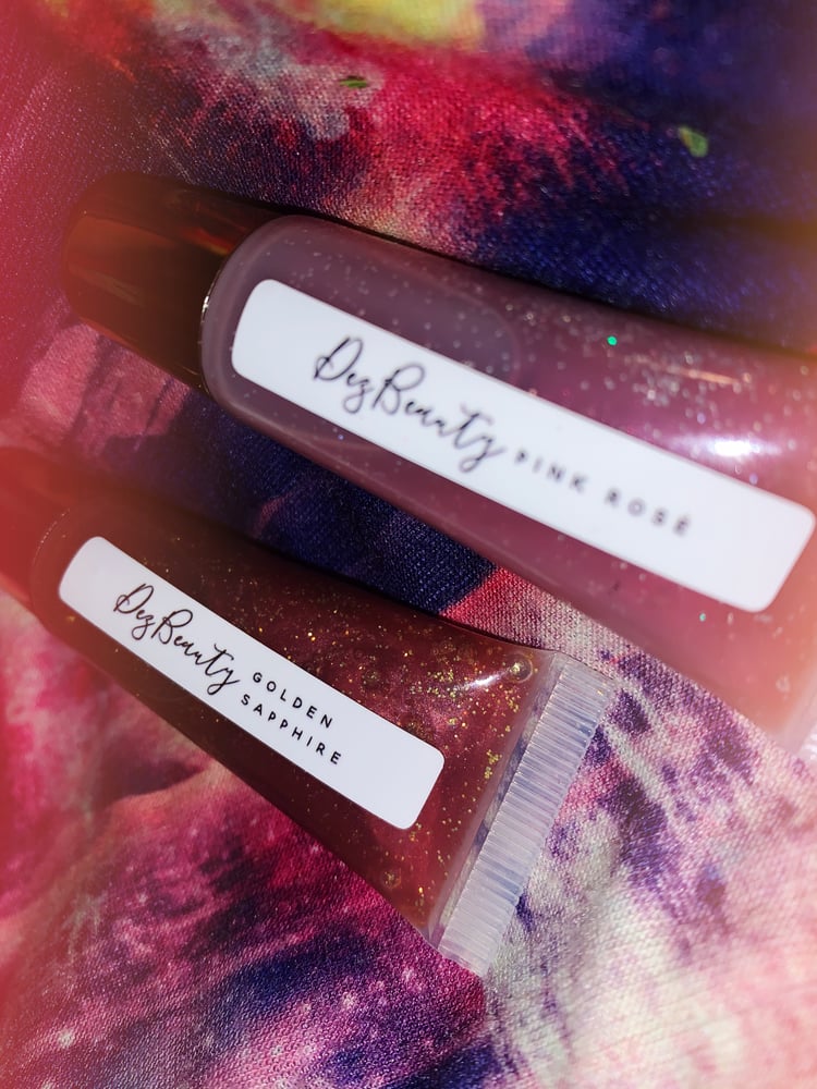 Image of Golden Sapphire & Pink Rosè lip glosses✨