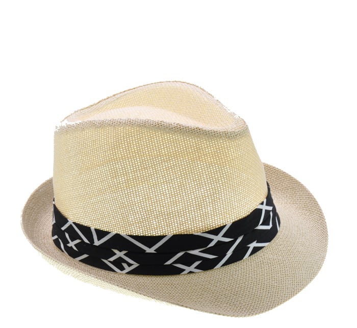 Image of Straw Fedora Hat Tan