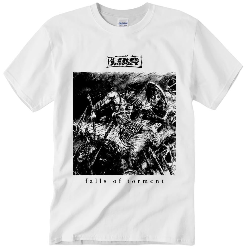 LIAR 'Falls Of Torment' T-SHIRT WHITE 