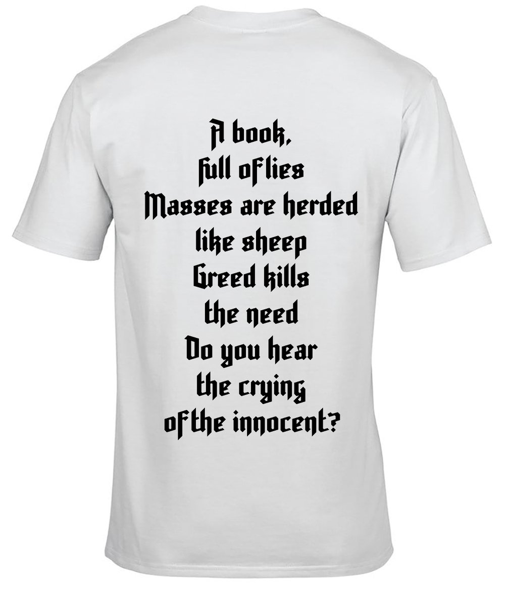 LIAR 'Falls Of Torment' T-SHIRT WHITE
