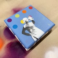 Image 2 of "Spot Remover" Mini Canvas (light blue) 1/1 on 15x15cm Deep Edge Canvas
