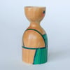 Vintage Wooden Egg Cup Boy