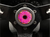 Image 1 of Donut Hornpush Sticker 40mm Domed