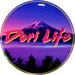 Image of Dori Life Hornpush Sticker 40mm Domed