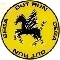 Image 2 of Outrun Hornpush Sticker 40mm Domed