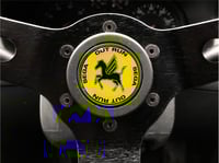 Image 1 of Outrun Hornpush Sticker 40mm Domed