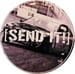 Image of Send It! Hornpush Sticker 40mm Domed