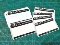 Image 4 of Free Shipping "Hello my name is"  Eggshell Stickers 50/100/200pcs