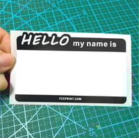 Image 5 of Free Shipping "Hello my name is"  Eggshell Stickers 50/100/200pcs