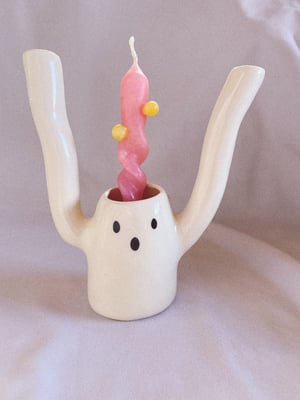 Ghost Ceramic Candle Holder and Deco