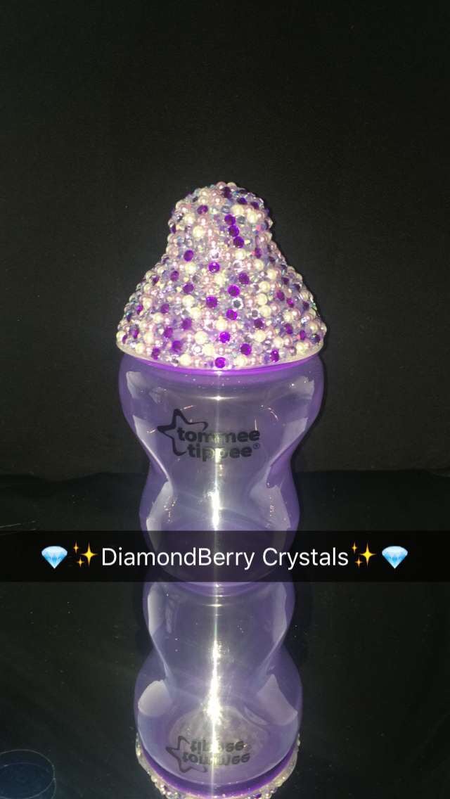 Image of Bling baby bottle lid/cover only