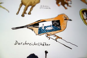 Image of Hausbautiere | Kleines Poster | DIN A2 mit Posterleisten