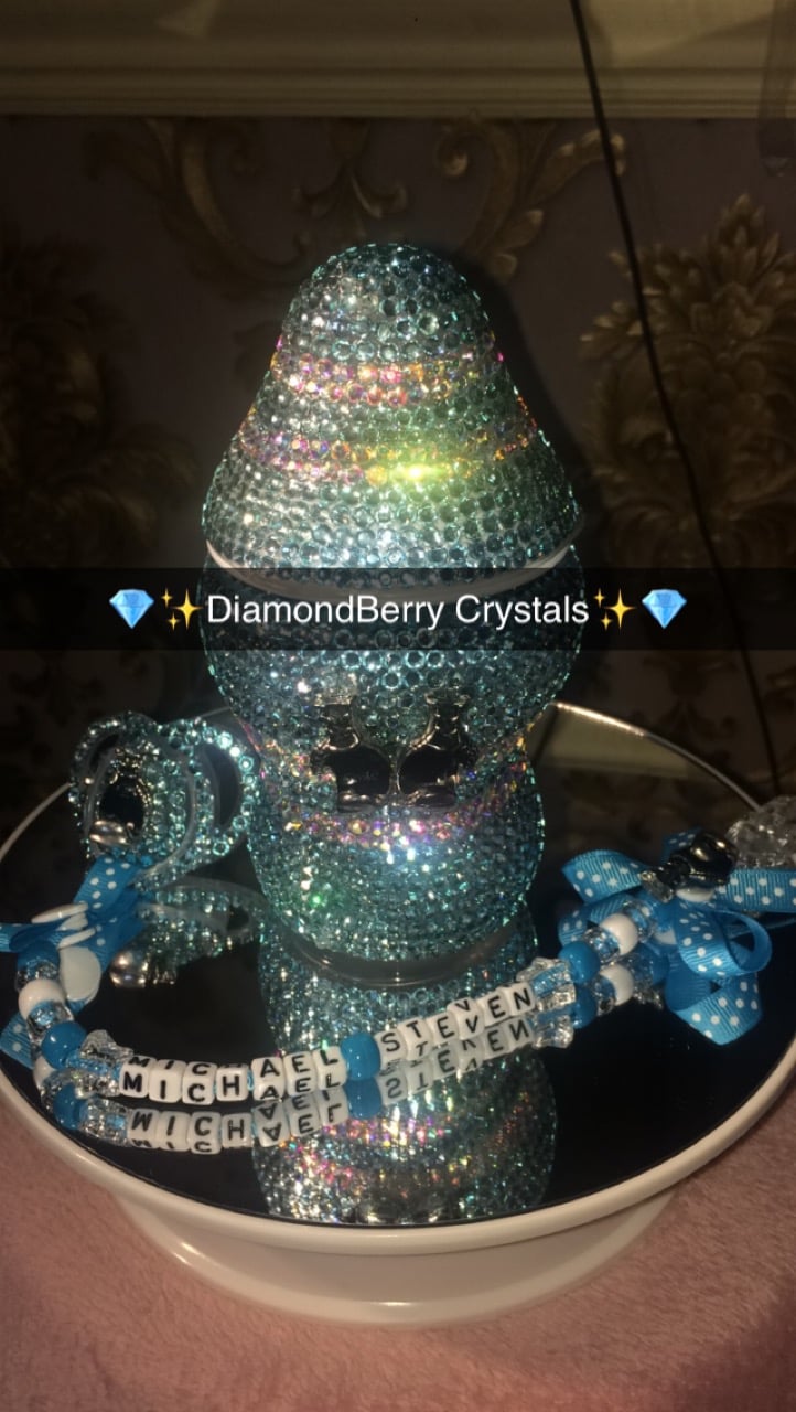 Image of Fully Bling Bottles with matching Dummy & Clip