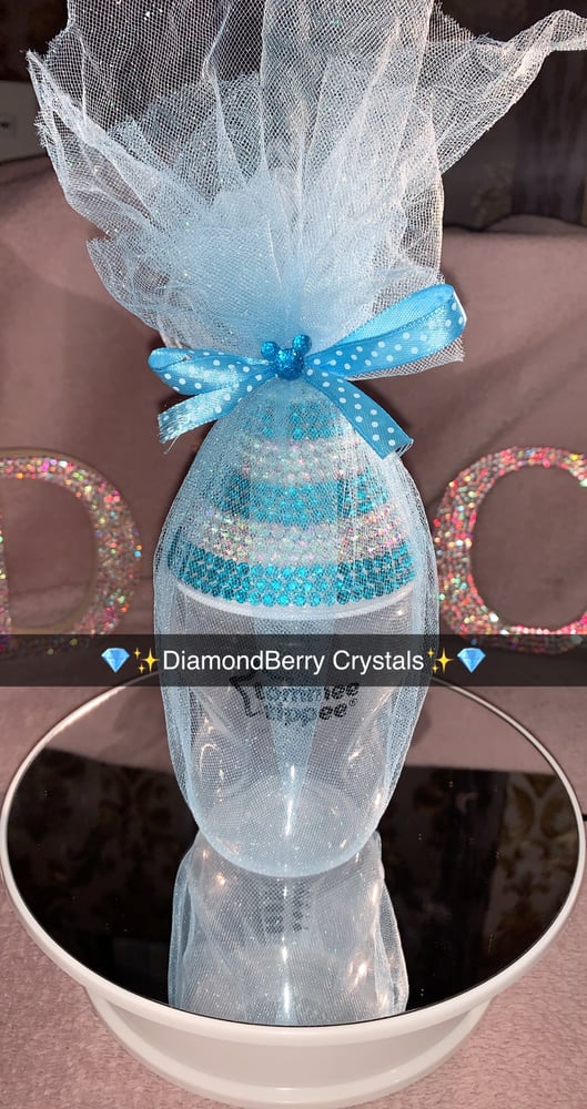 Image of Bling baby bottle with Gift Wrap