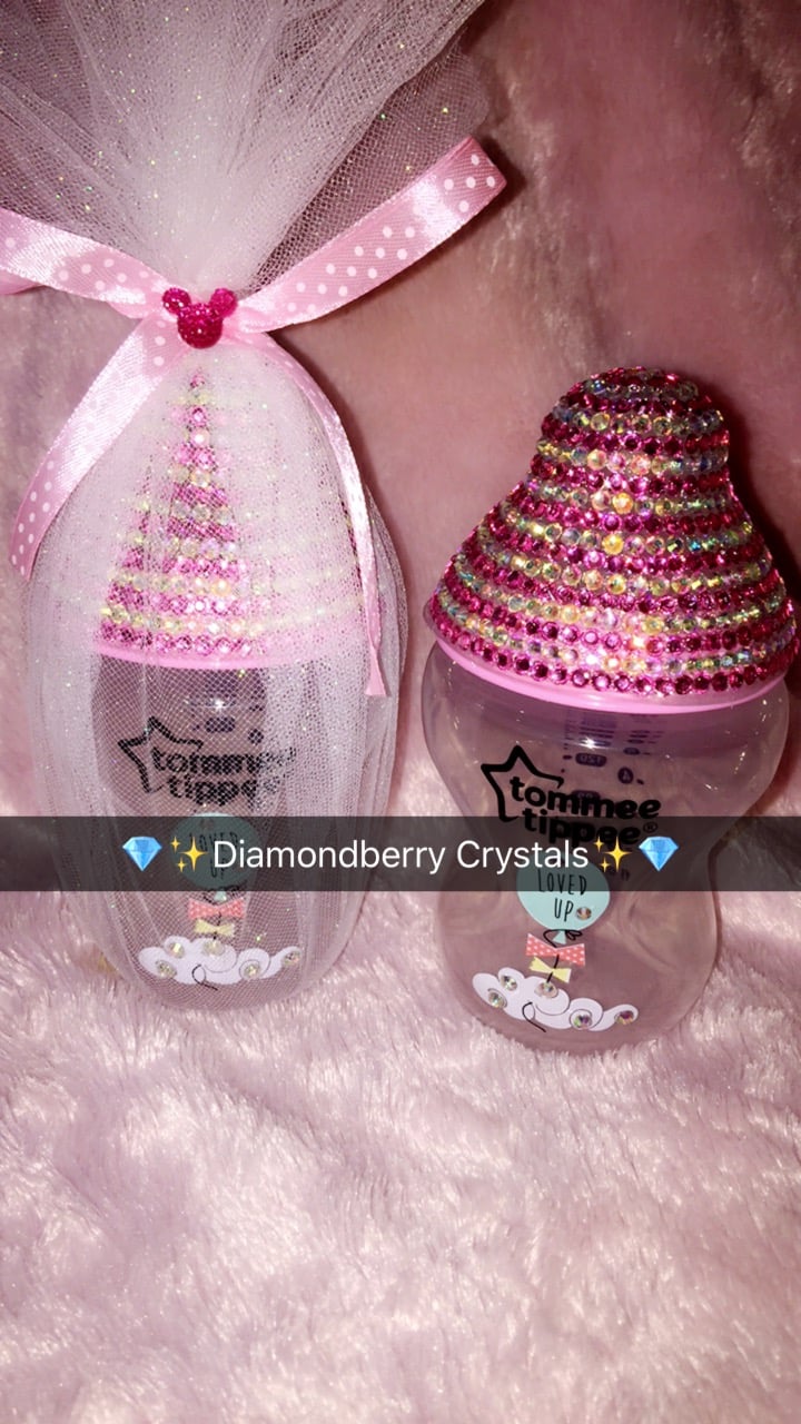 Image of Bling baby bottle with Gift Wrap