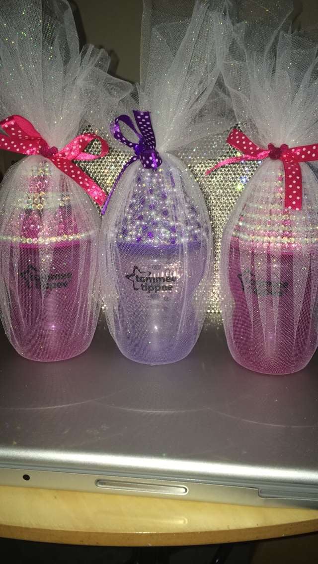 Image of Bling baby bottle with Gift Wrap