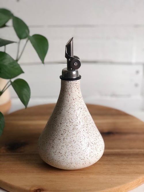 Image of Ceramic Olive Oil / Vinegar Cruet Pourer