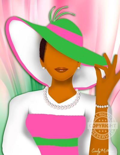 Image of Hattitude (Pink and Green)