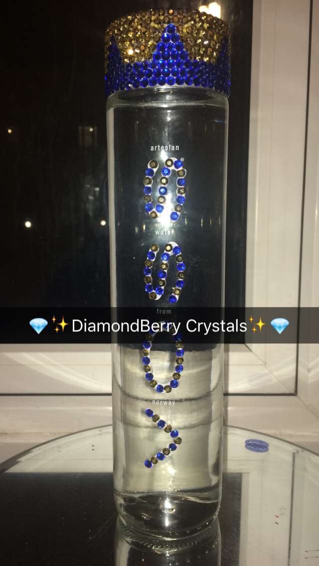 Bling Voss Water Bottle Diamondberry Crystals