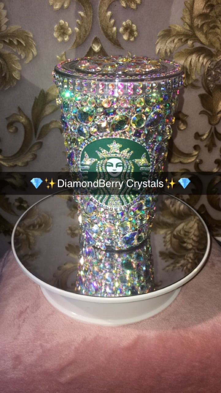 Image of Bling plastic tumbler cup 16oz