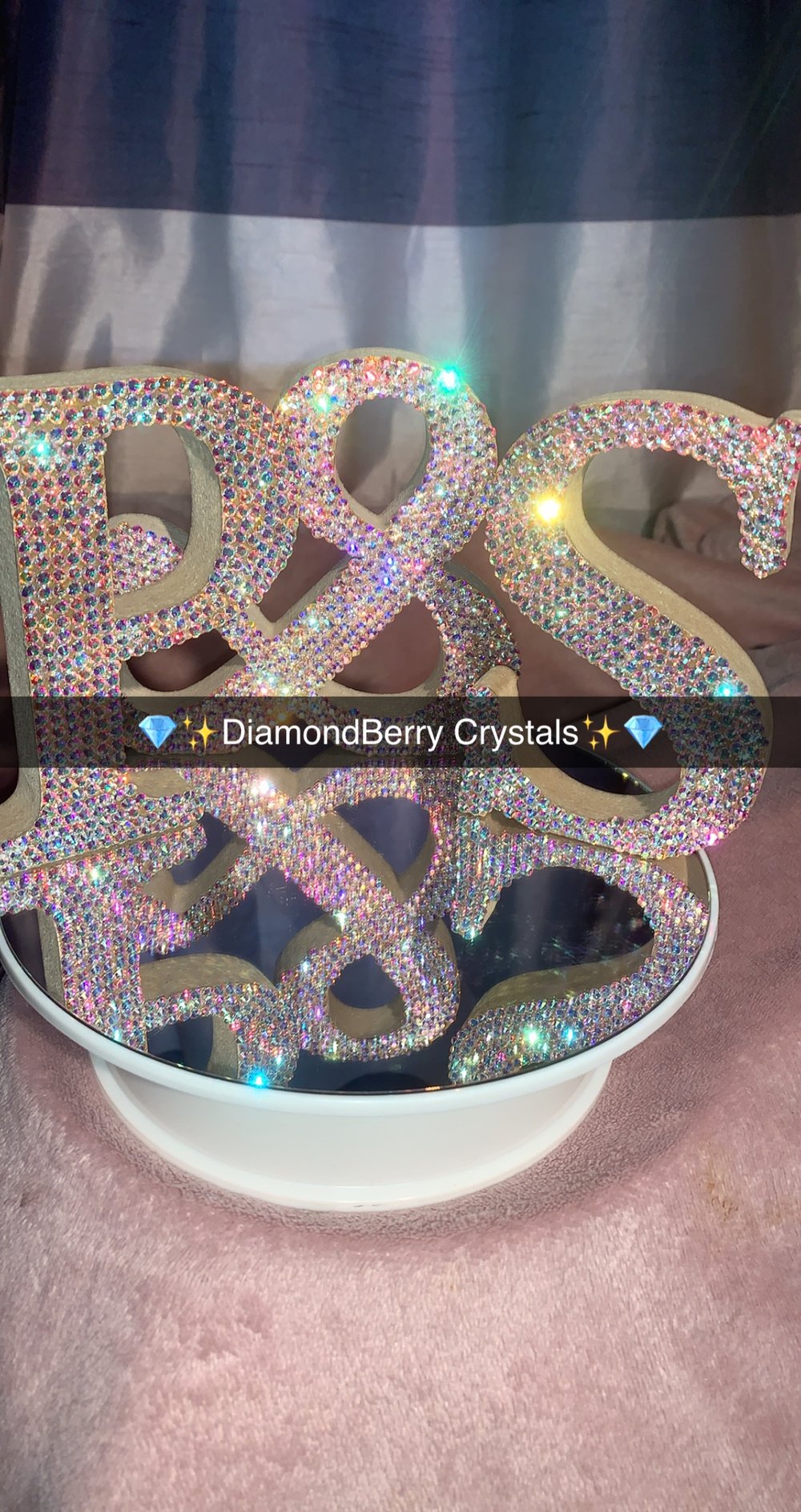 Image of Bling Wooden letters & numbers, For birthday props or decorations 8-20cm