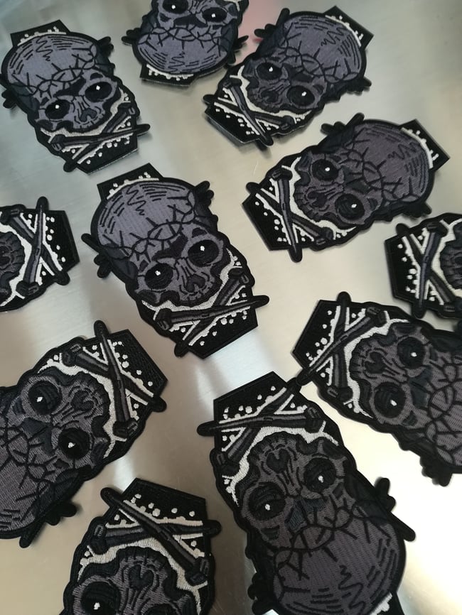 Skull & Coffin Patch