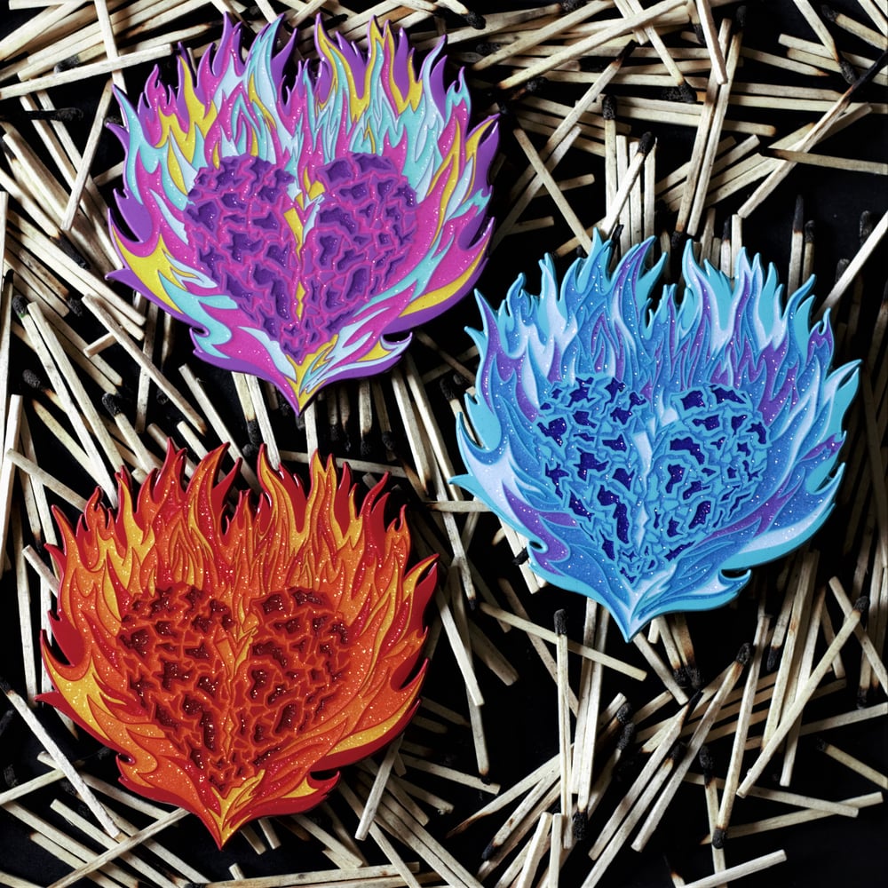 Heart of Inordinate Heat Pins