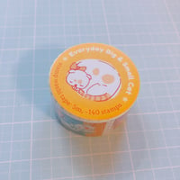 Image 2 of Everyday Big & Small Cat Stamp Washi Tape