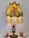 Luxury Lamp - 1930's Style Victorian Lampshade & Antique Beaded Lamp