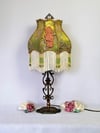 Luxury Lamp - 1930's Style Victorian Lampshade & Antique Beaded Lamp